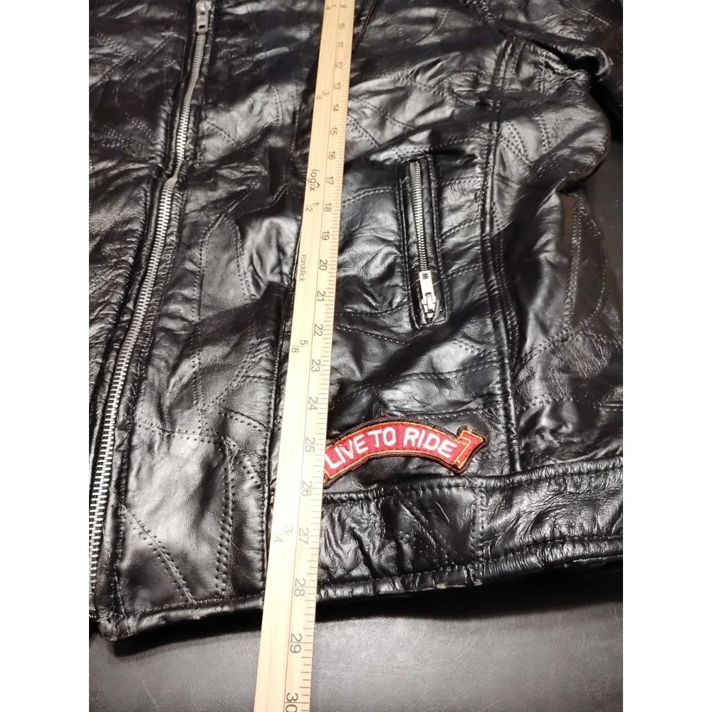 VTG Diamond Plate Buffalo Leather 